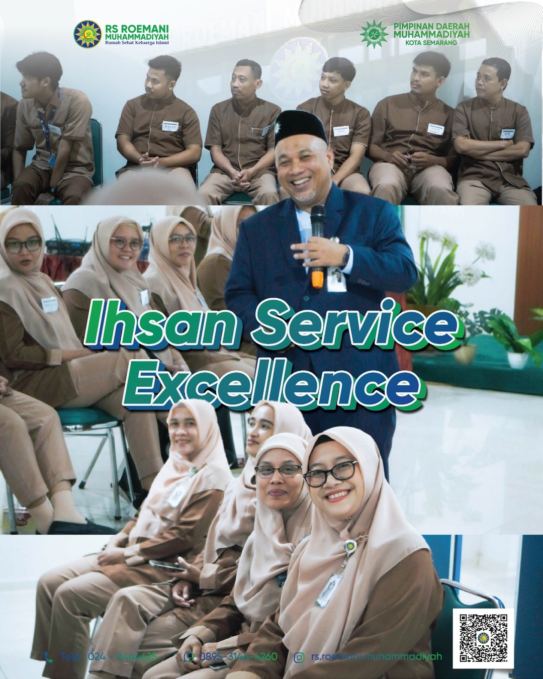 Perkuat Pelayanan Ramah, Profesional dan Bermutu, RS Roemani Muhammadiyah Semarang Gelar Pelatihan SDM | Ihsan Service Excellence